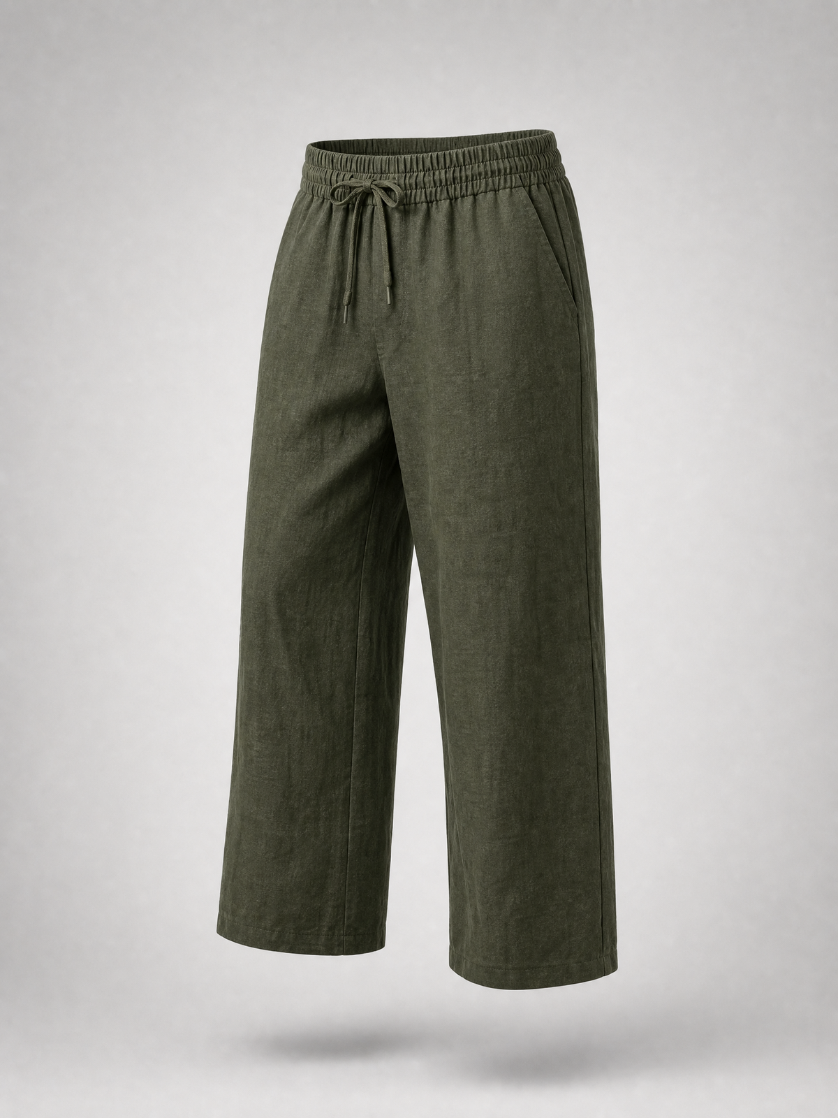 Olive Linen Trousers