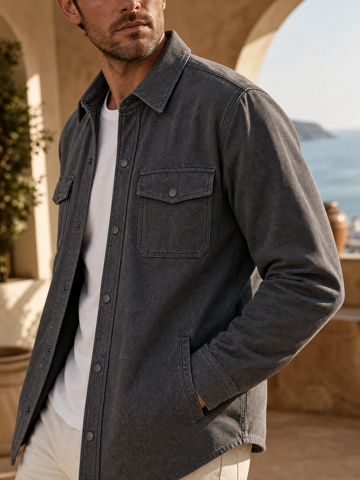 Dark Grey Overshirt
