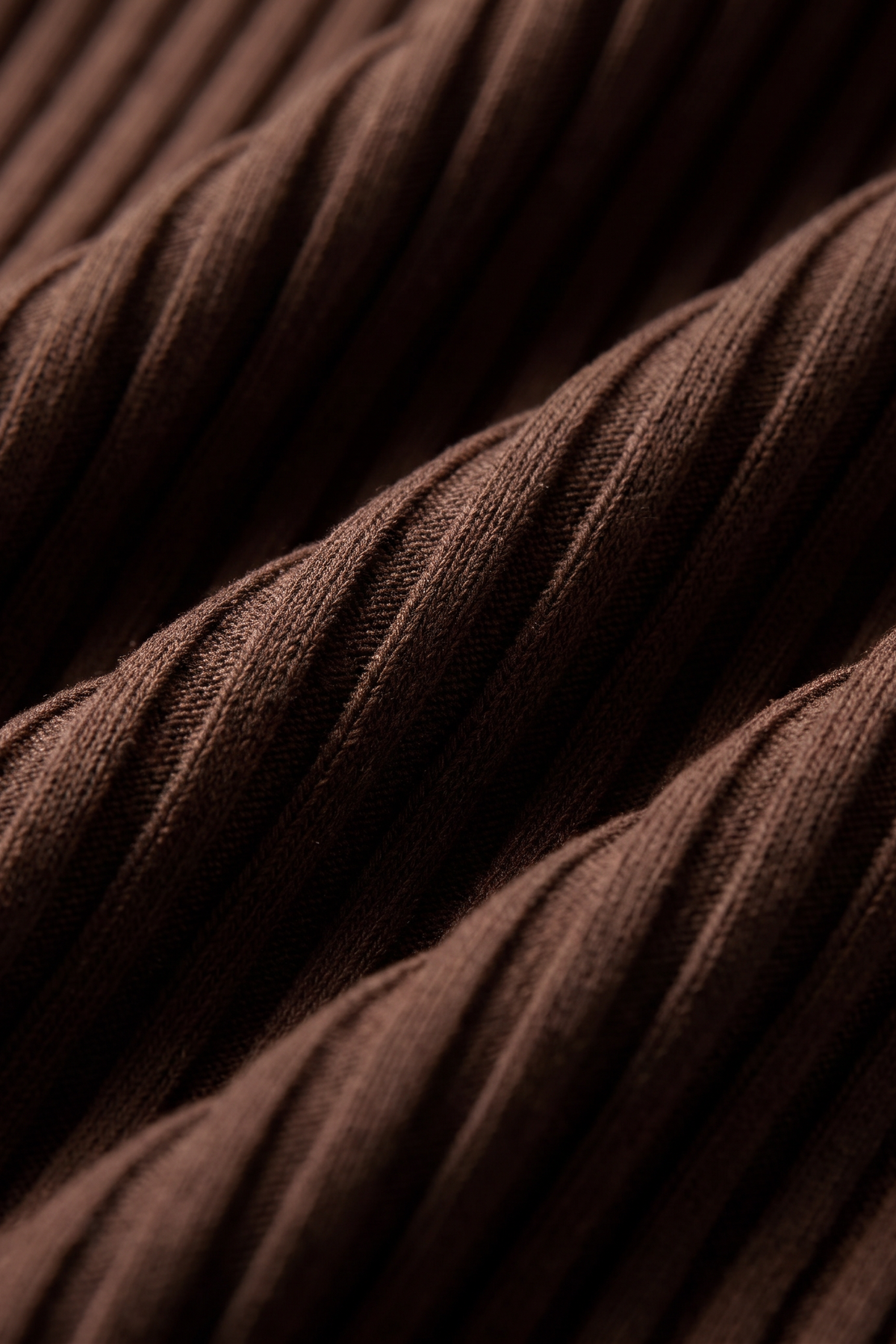 Brown Pleated Set (Shirt & Trousers)