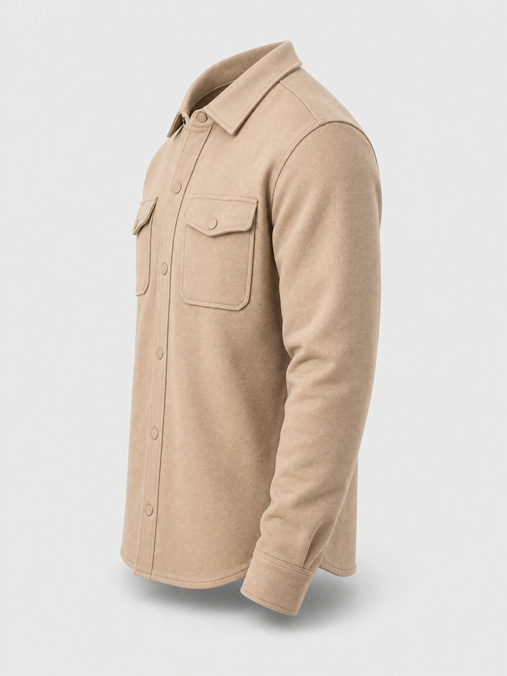 Overshirt -Beige-
