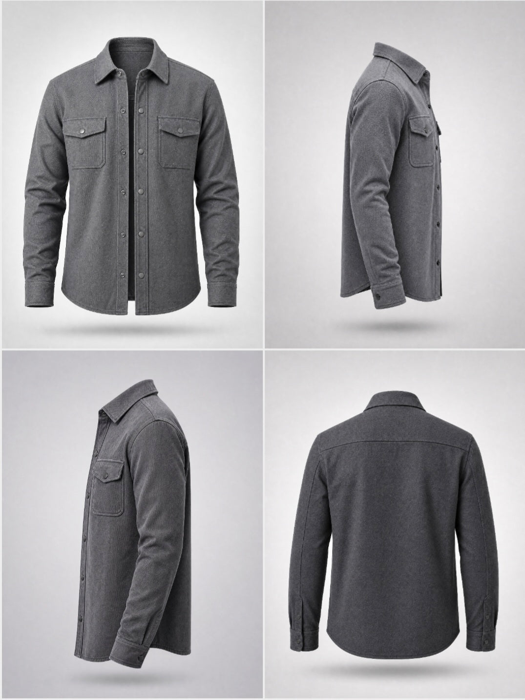 Overshirt -Dark Grey-