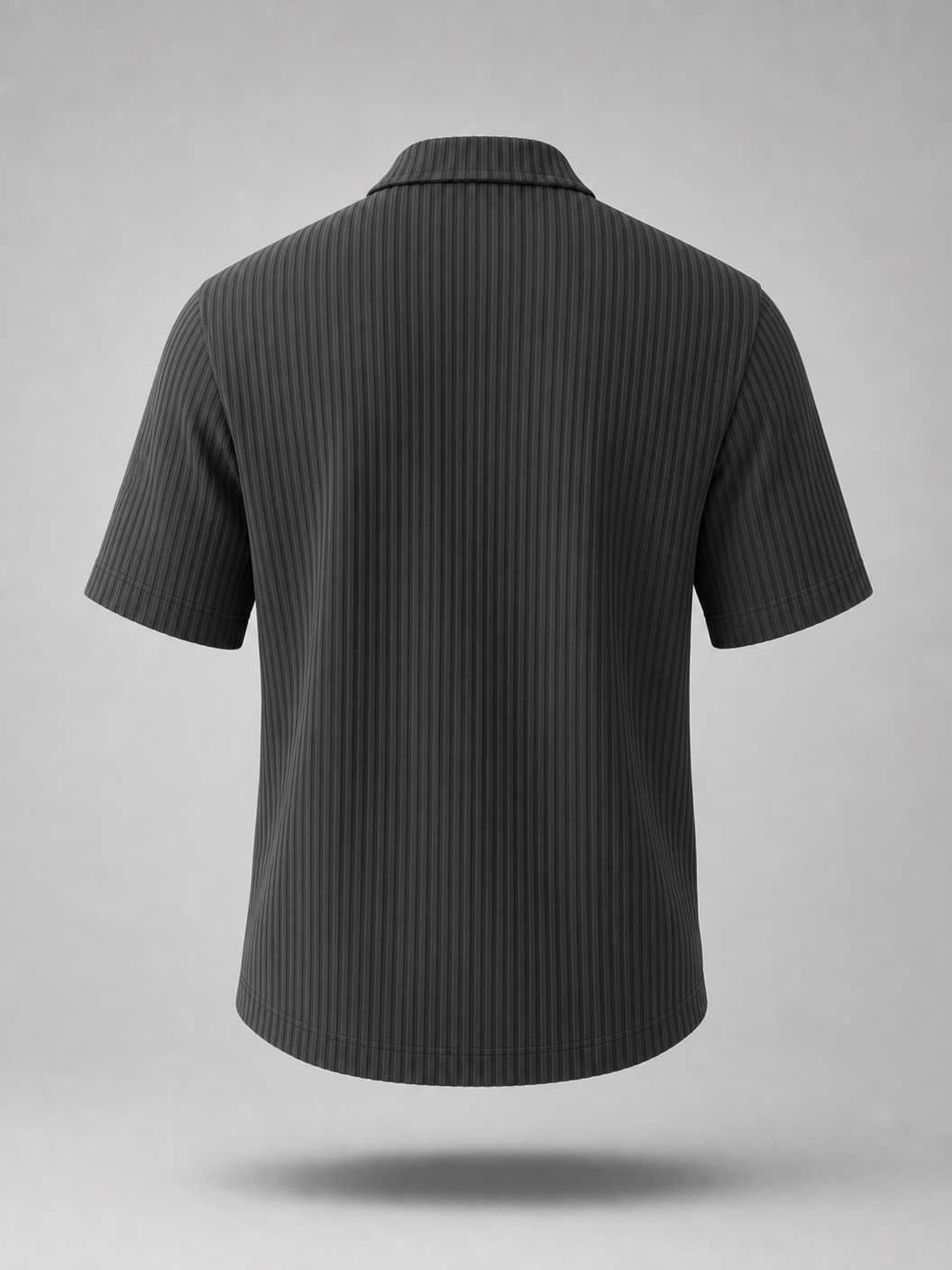 Pleated Shirt -Grey-
