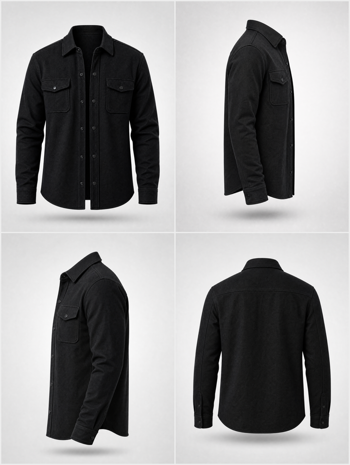 Overshirt -Black-