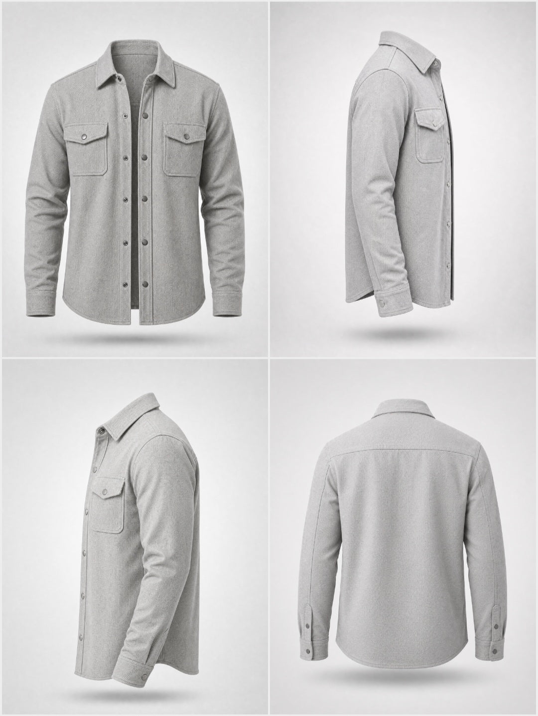 Overshirt -Light Grey-