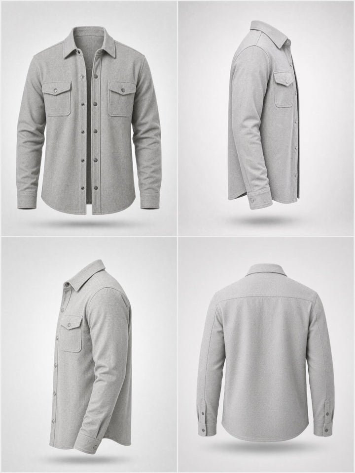 Overshirt -Light Grey-