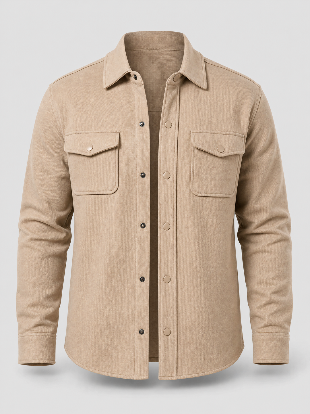 Overshirt -Beige-