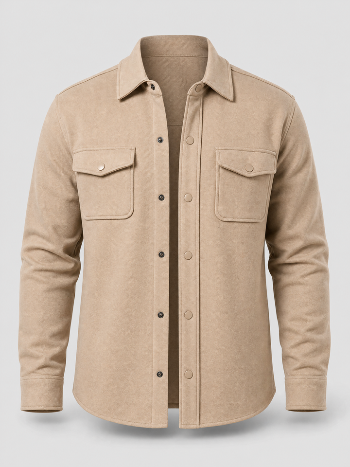 Overshirt -Beige-