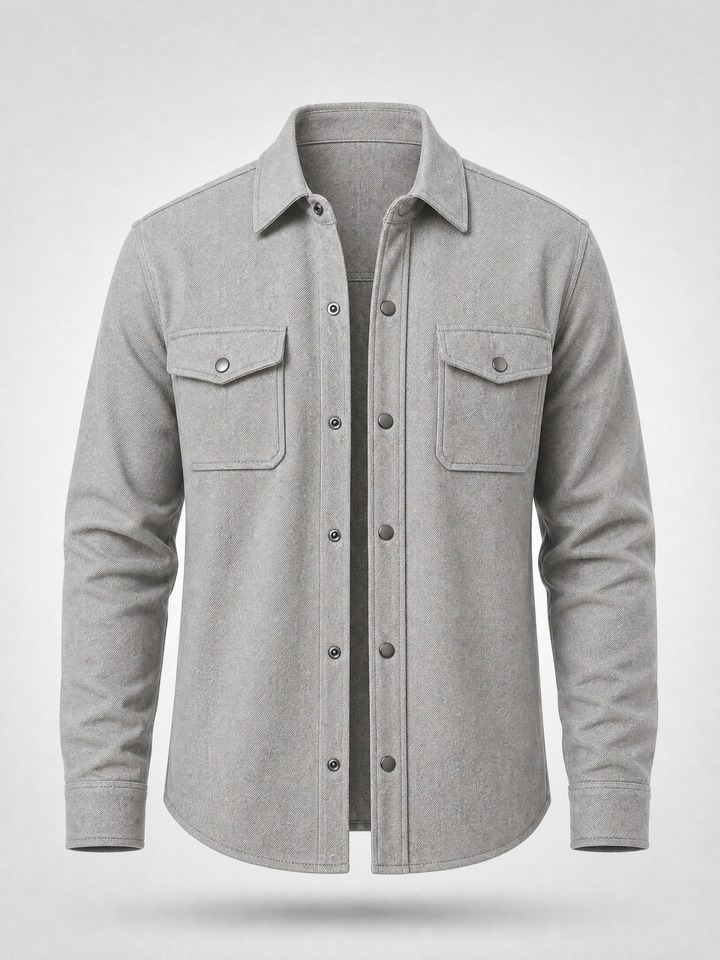 Overshirt -Light Grey-