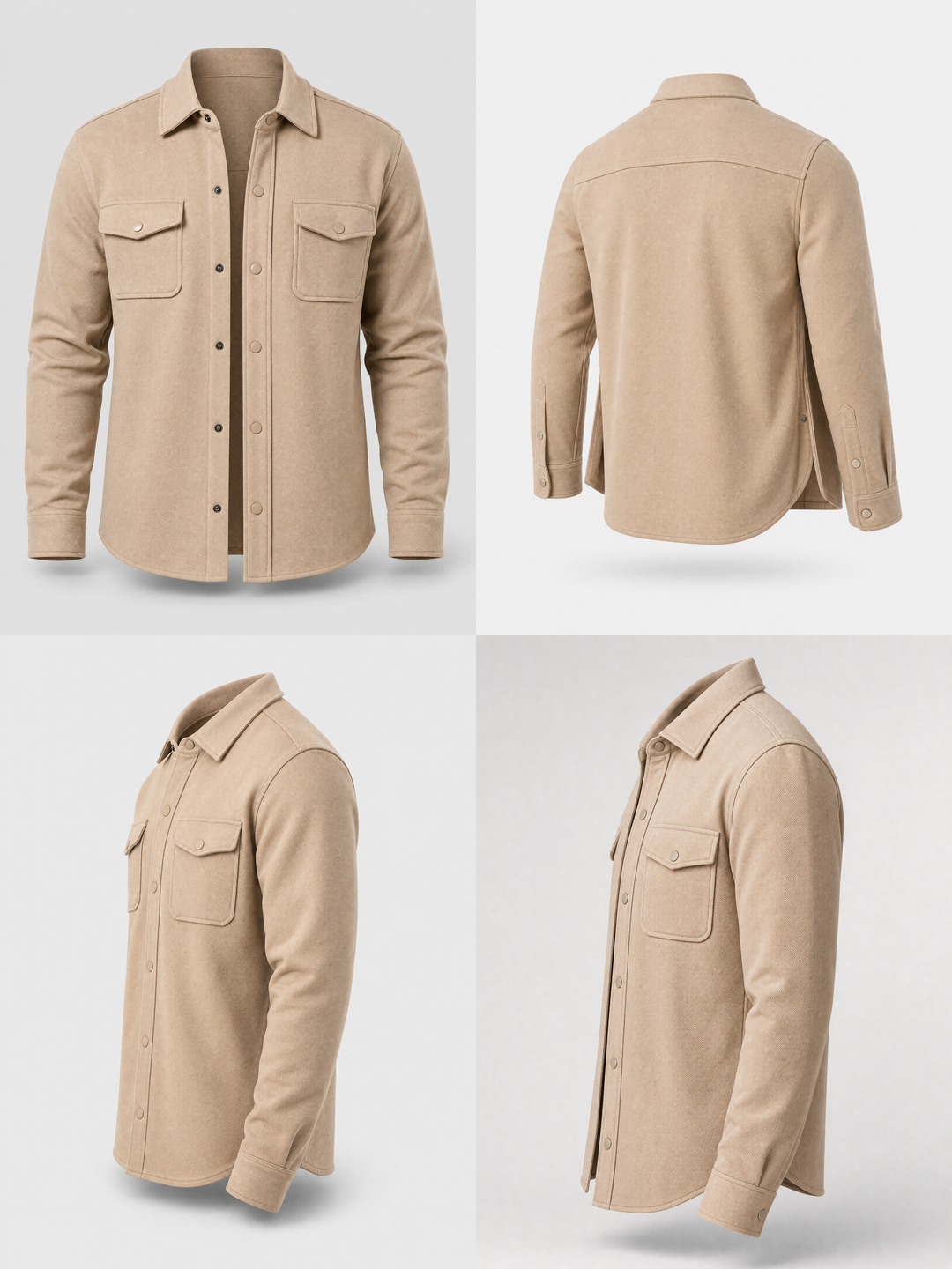 Overshirt -Beige-