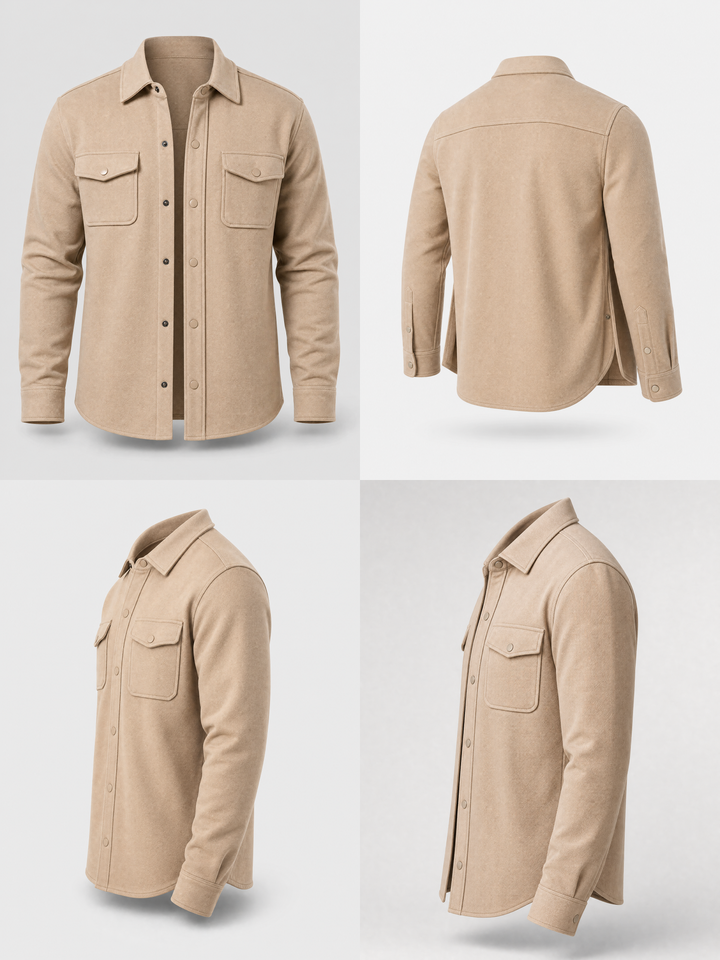 Overshirt -Beige-