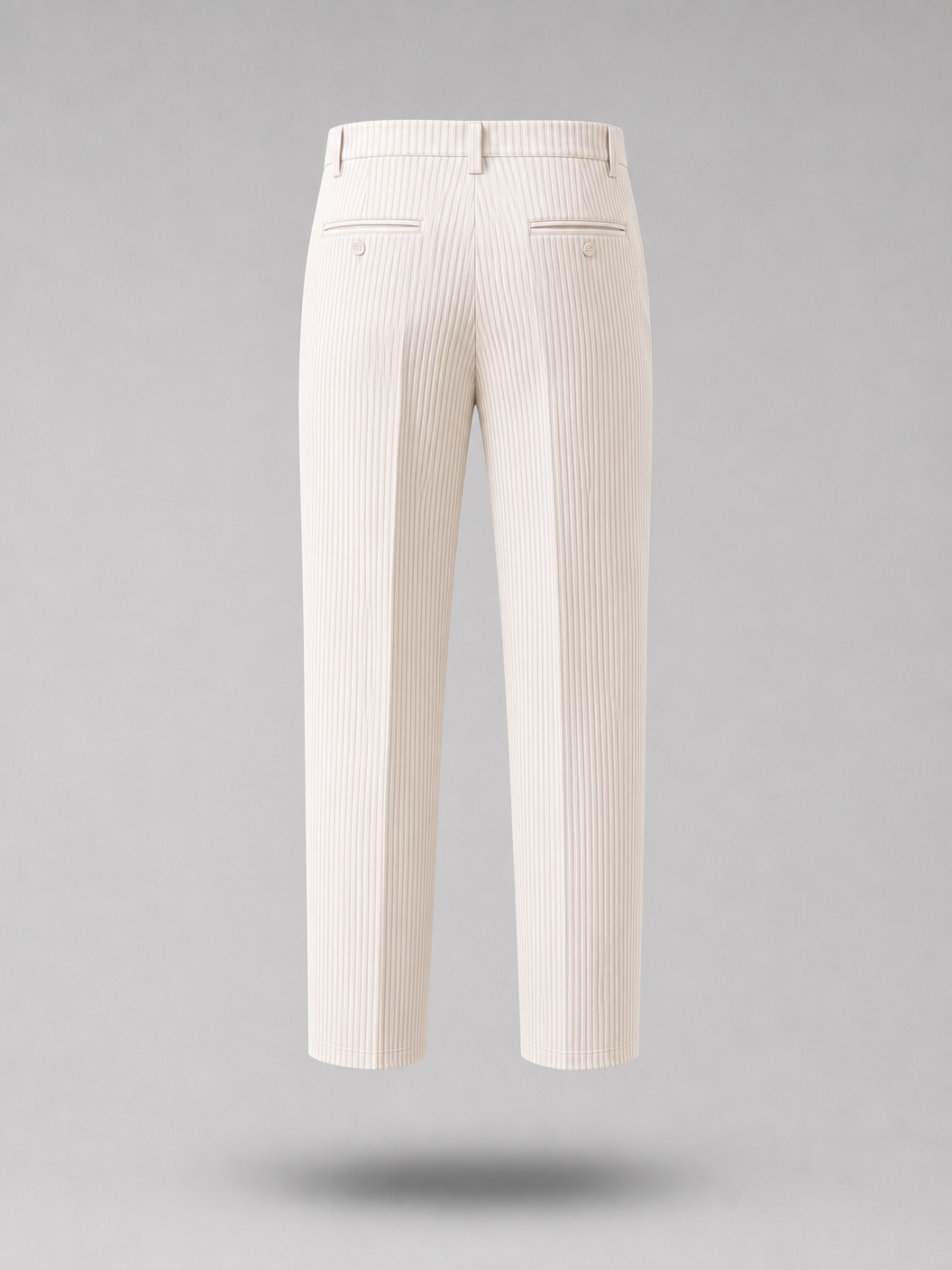 Pleated Trousers -Beige-