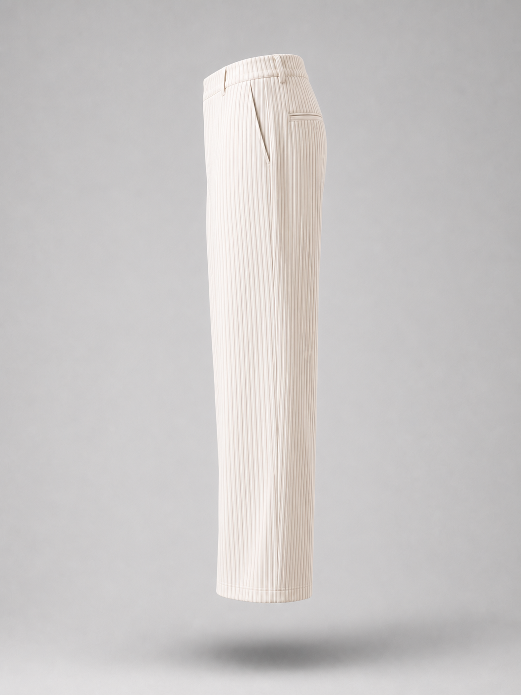 Pleated Trousers -Beige-