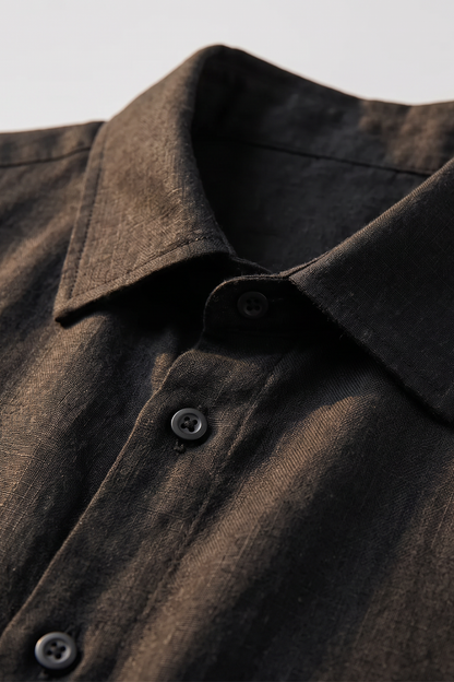 Black Linen Shirt