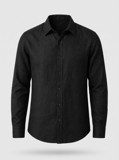Black Linen Shirt