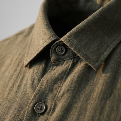 Olive Linen Shirt