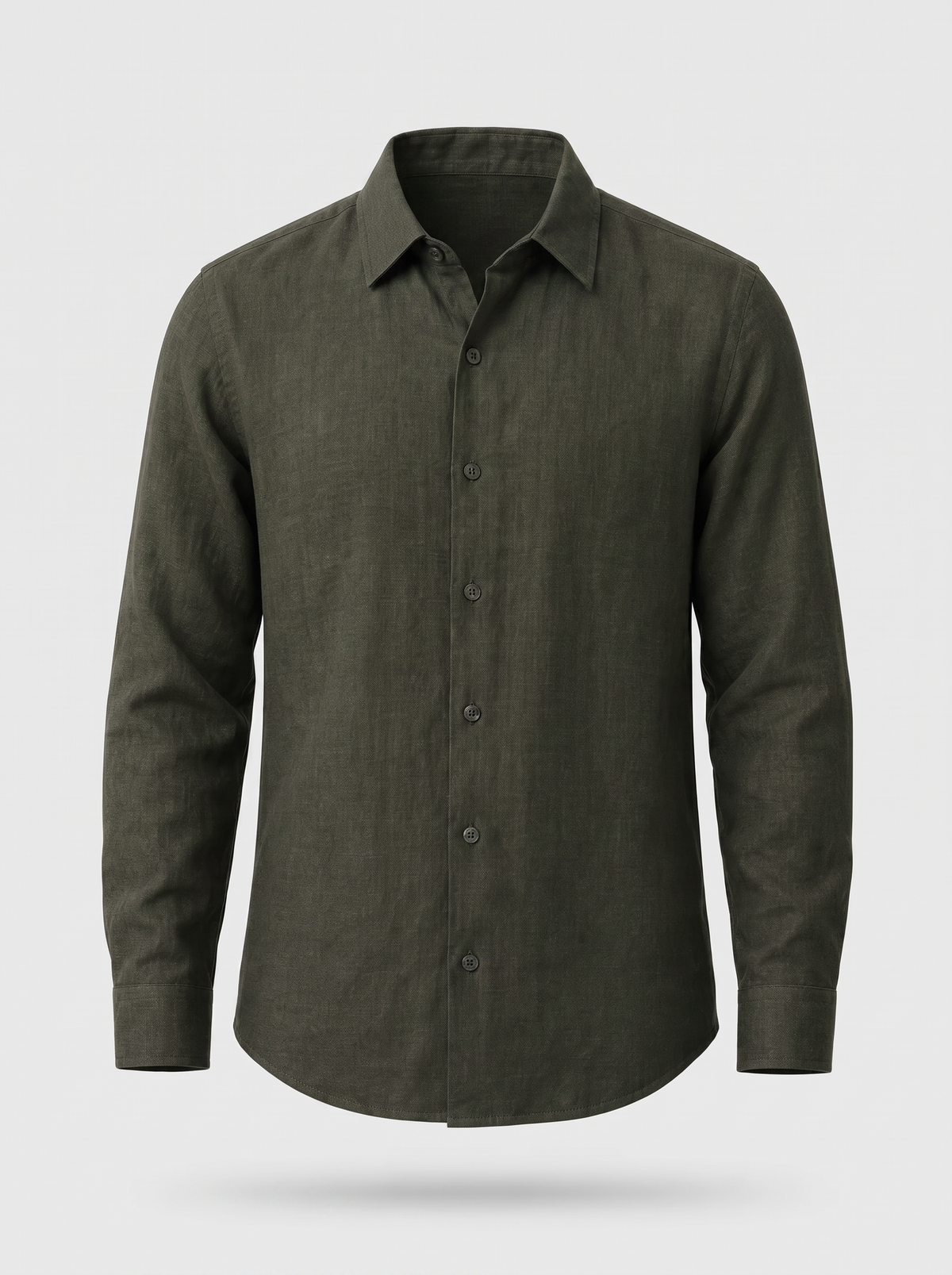 Olive Linen Shirt