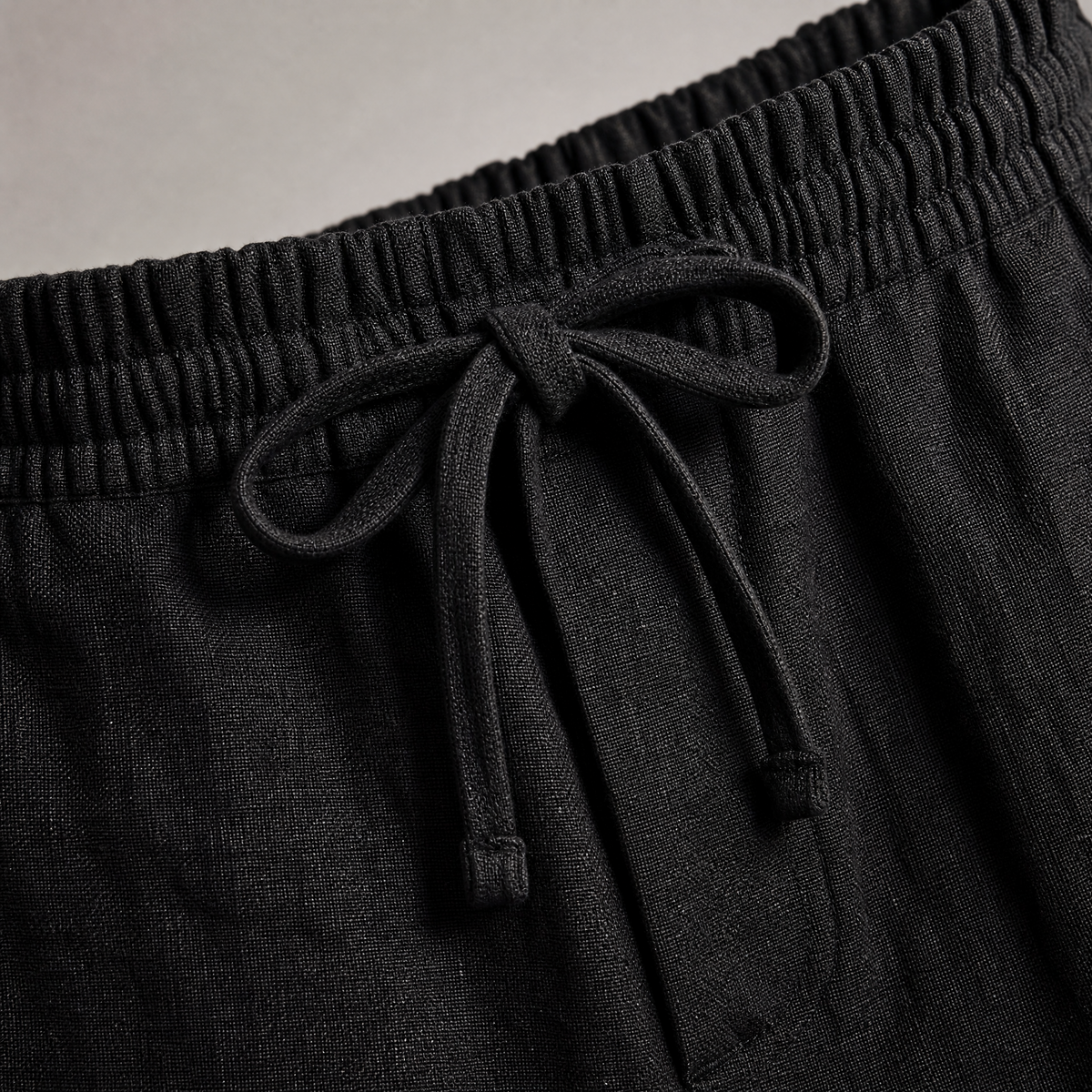Black Linen Trousers