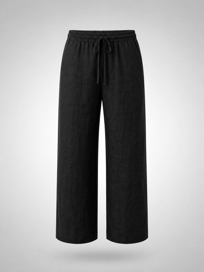 Black Linen Trousers