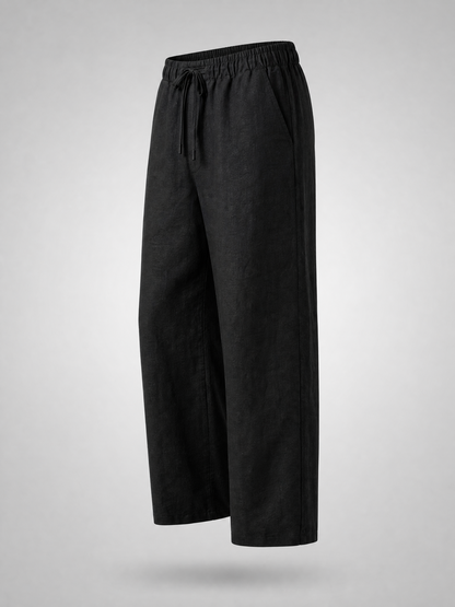 Black Linen Trousers