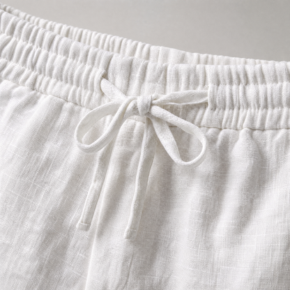 White Linen Trousers